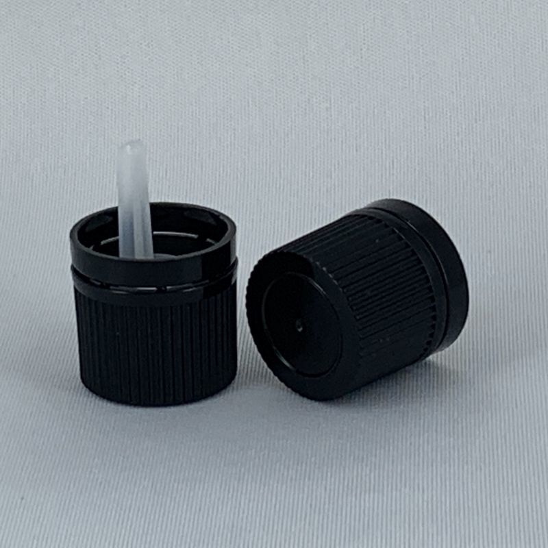 ドロッパー付キャップ（黒 / 茶色遮光瓶用） - 激安アロマオイル/エッセンシャルオイル卸販売・通販の良質精油